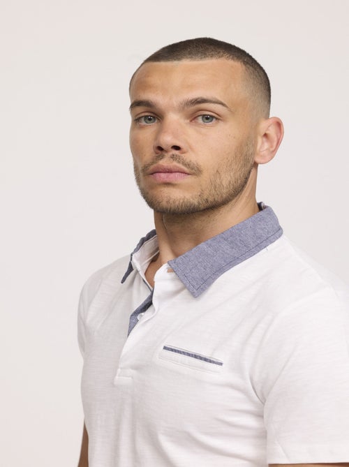 Lee Cooper - Polo BRAY Blanc - Kiabi