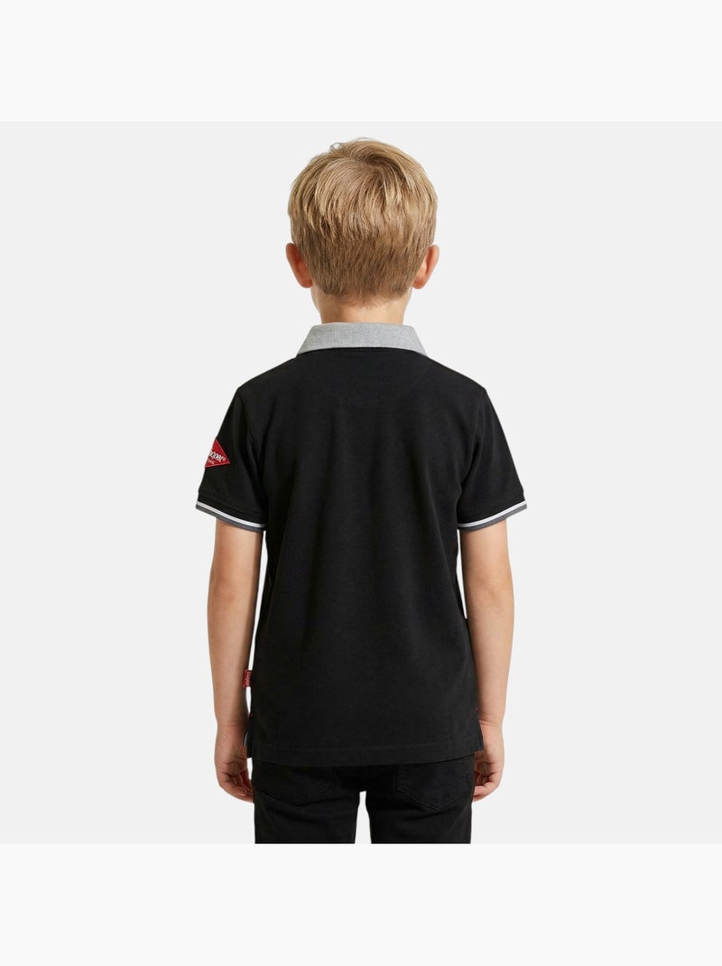 Lee Cooper - Polo garçon manches courtes Noir - Kiabi