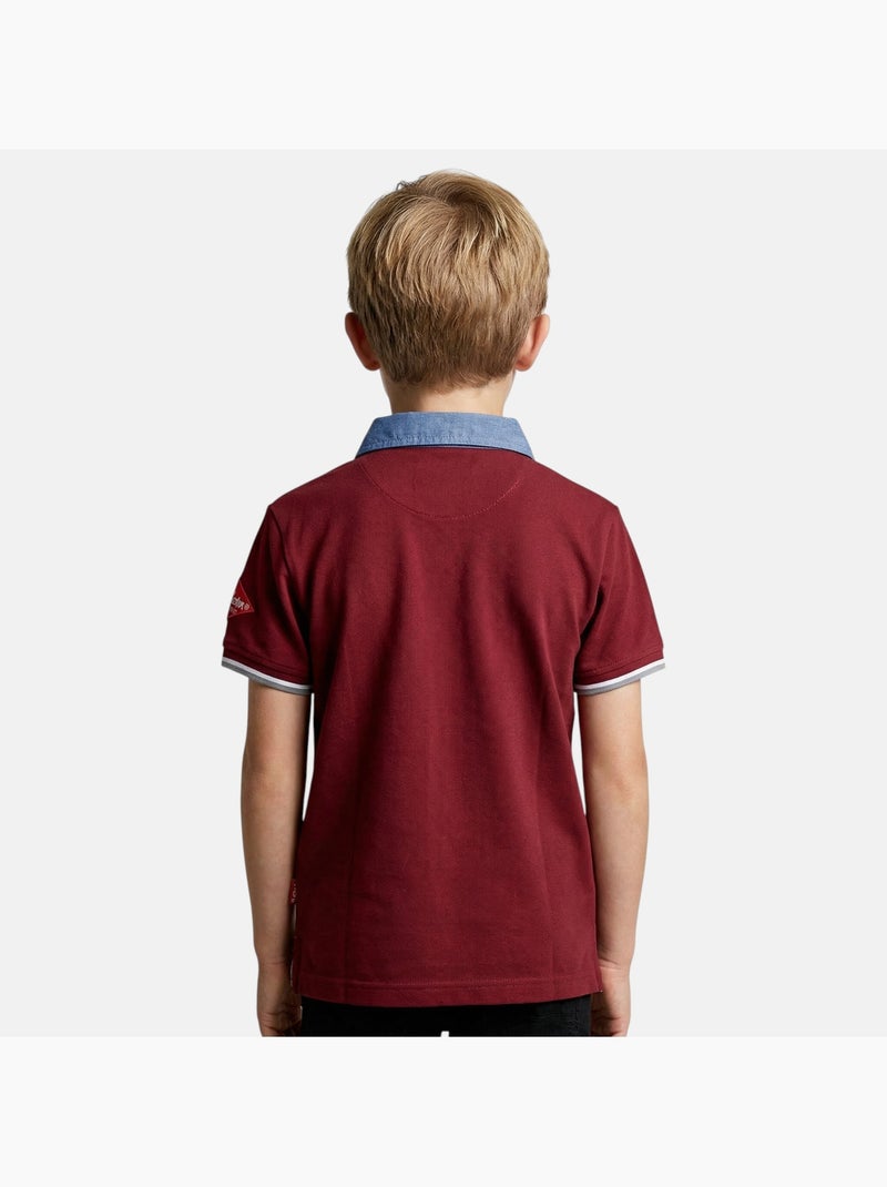 Lee Cooper - Polo garçon manches courtes Rouge - Kiabi