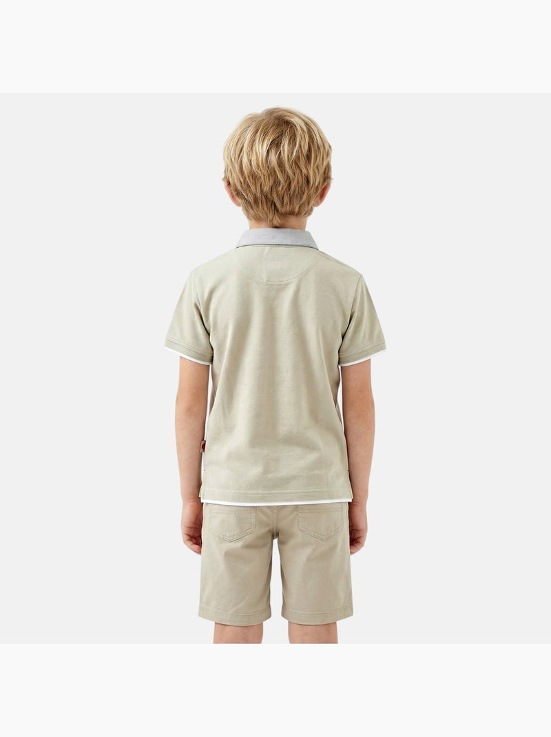 Lee Cooper - Polo garçon manches courtes Vert - Kiabi