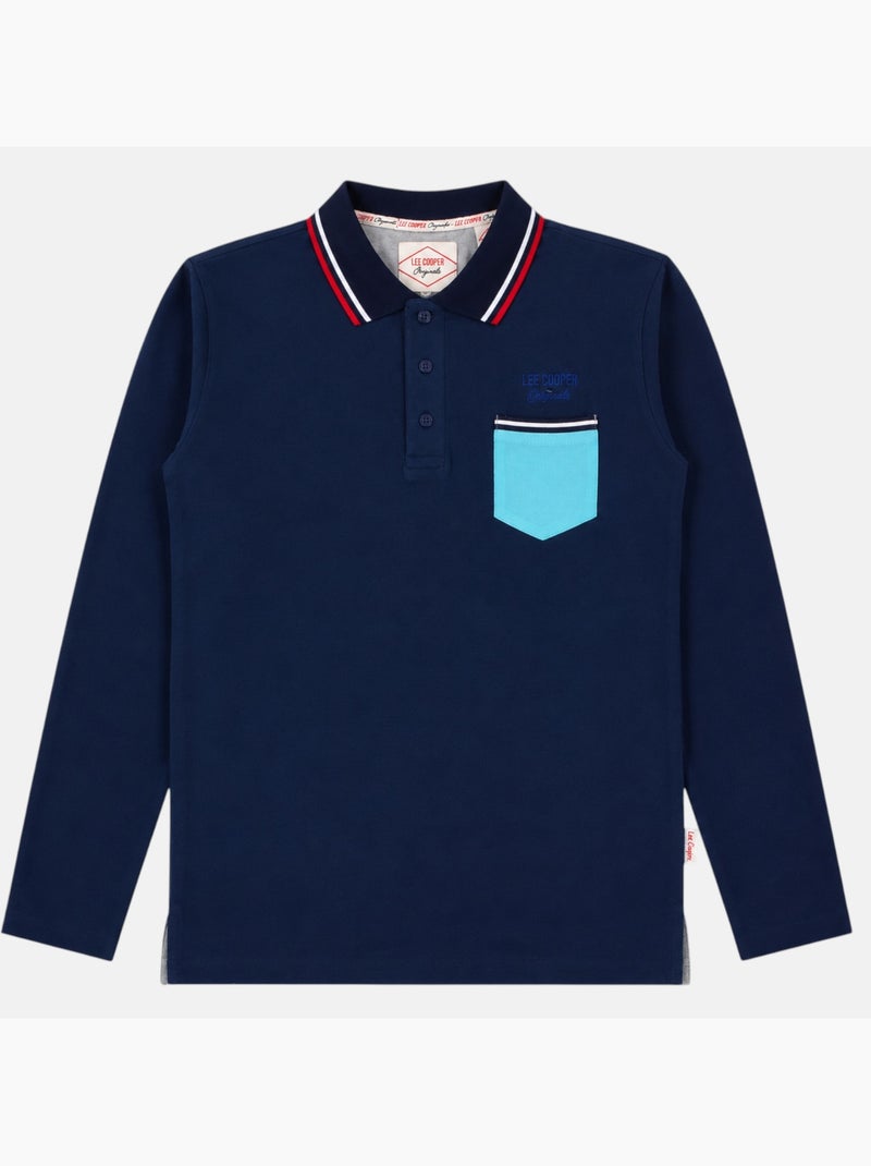 Lee Cooper - Polo homme à manches courtes Bleu marine - Kiabi