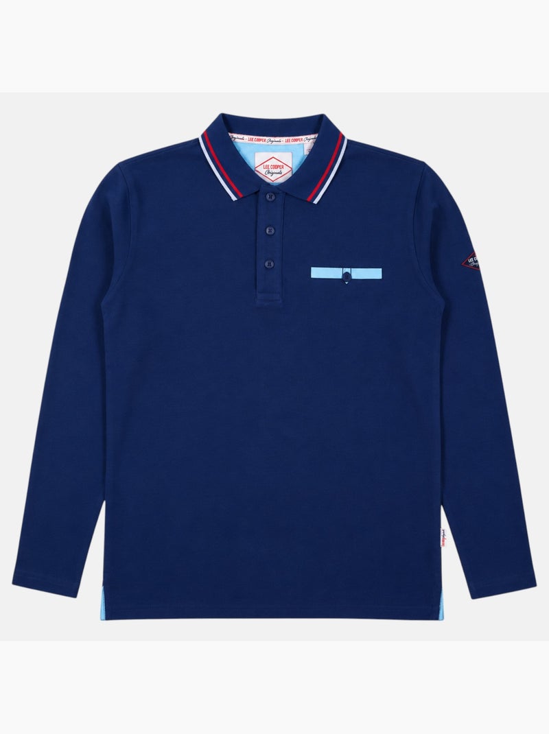 Lee Cooper - Polo homme à manches courtes Bleu marine - Kiabi