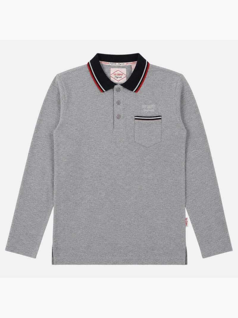 Lee Cooper - Polo homme à manches courtes Gris - Kiabi