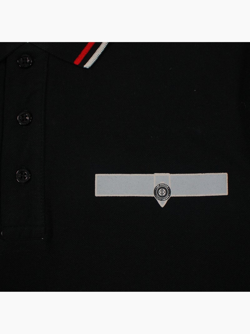 Lee Cooper - Polo homme à manches courtes Noir - Kiabi