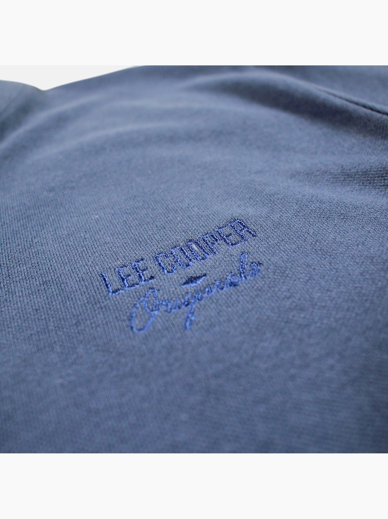 Lee Cooper - Polo homme bleu manches courtes col officier Bleu - Kiabi