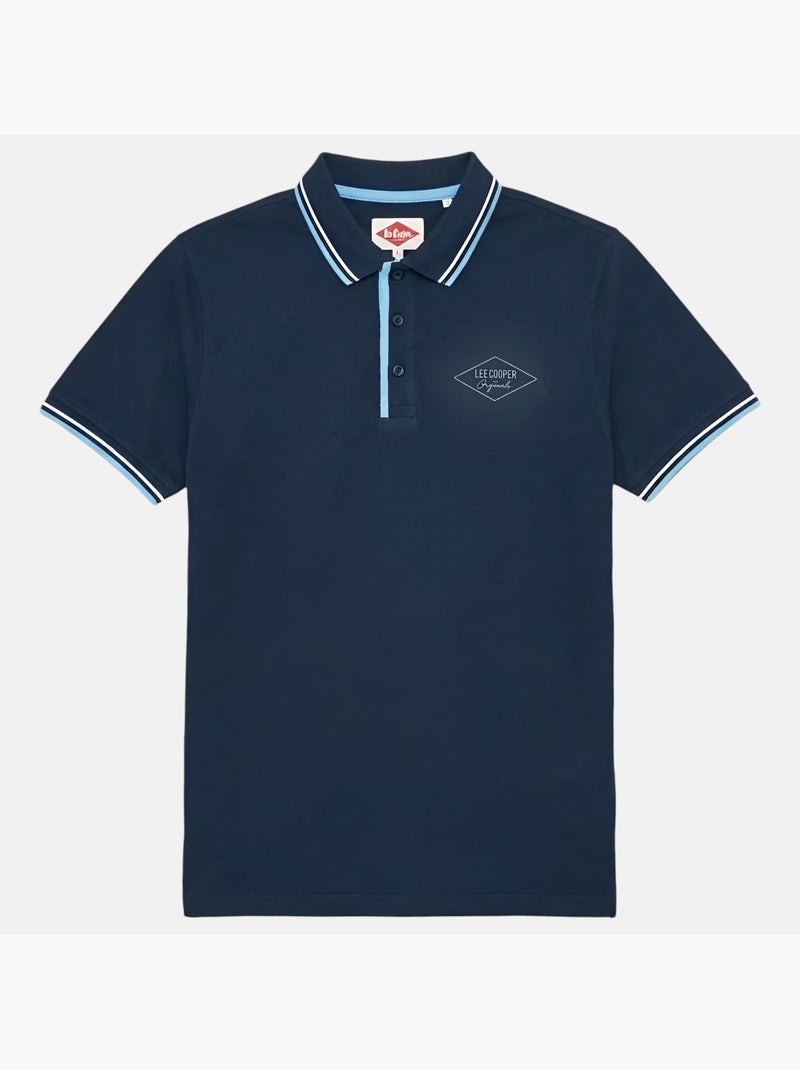 Lee Cooper - Polo homme manches courtes Bleu marine - Kiabi