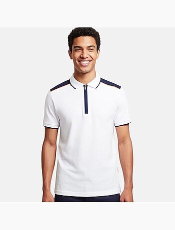 Lee Cooper - Polo homme manches courtes col zippé