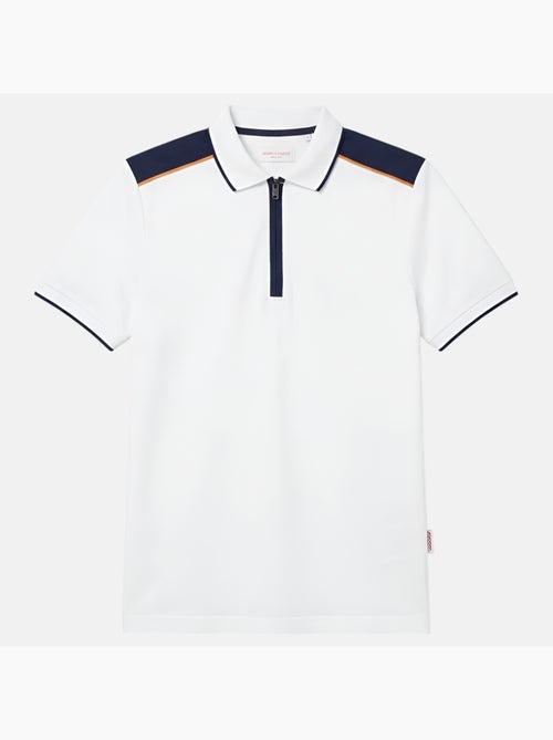 Lee Cooper - Polo homme manches courtes col zippé - Kiabi