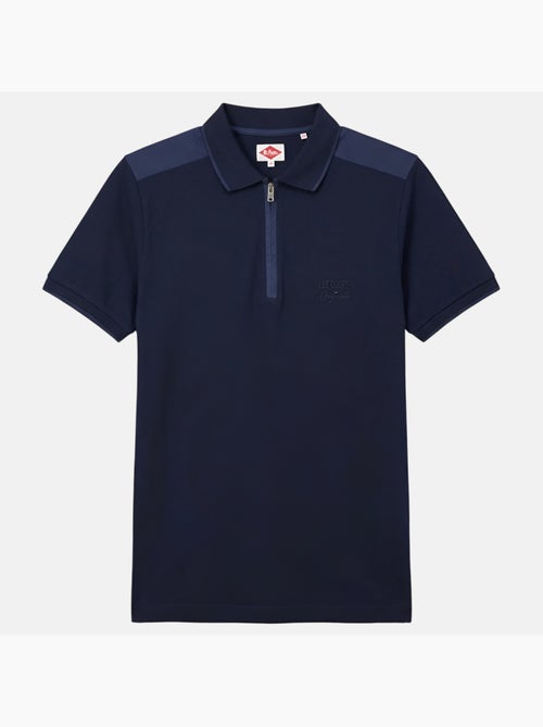 Lee Cooper - Polo homme manches courtes col zippé - Kiabi