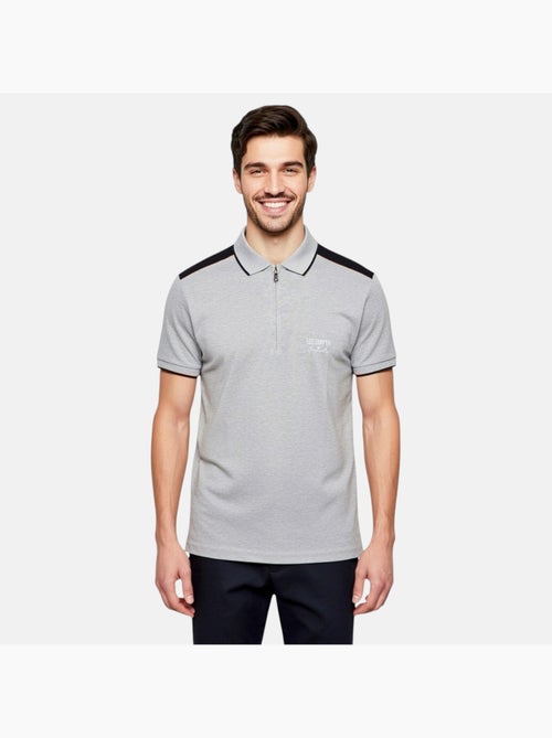 Lee Cooper - Polo homme manches courtes col zippé - Kiabi