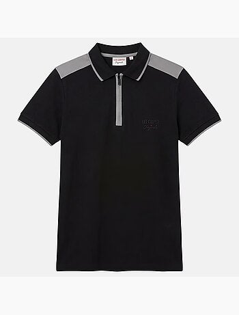 Lee Cooper - Polo homme manches courtes col zippé