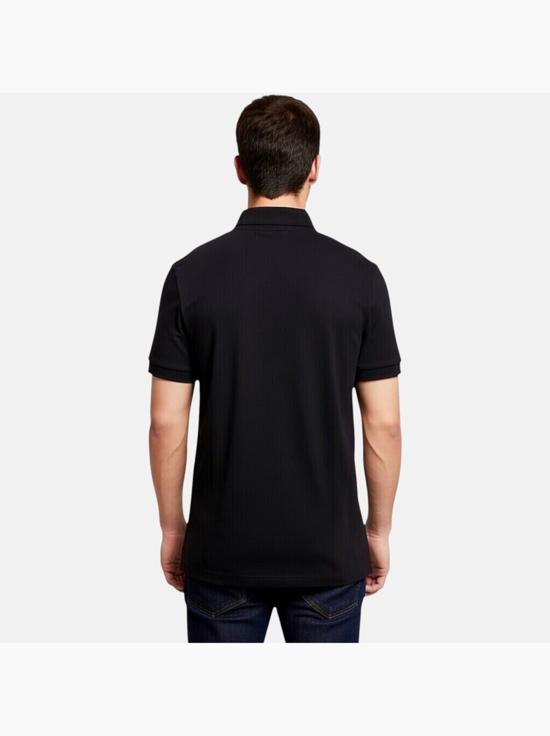 Lee Cooper - Polo homme manches courtes col zippé Noir - Kiabi