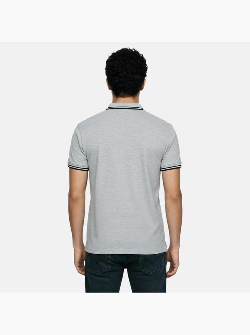 Lee Cooper - Polo homme manches courtes Gris - Kiabi