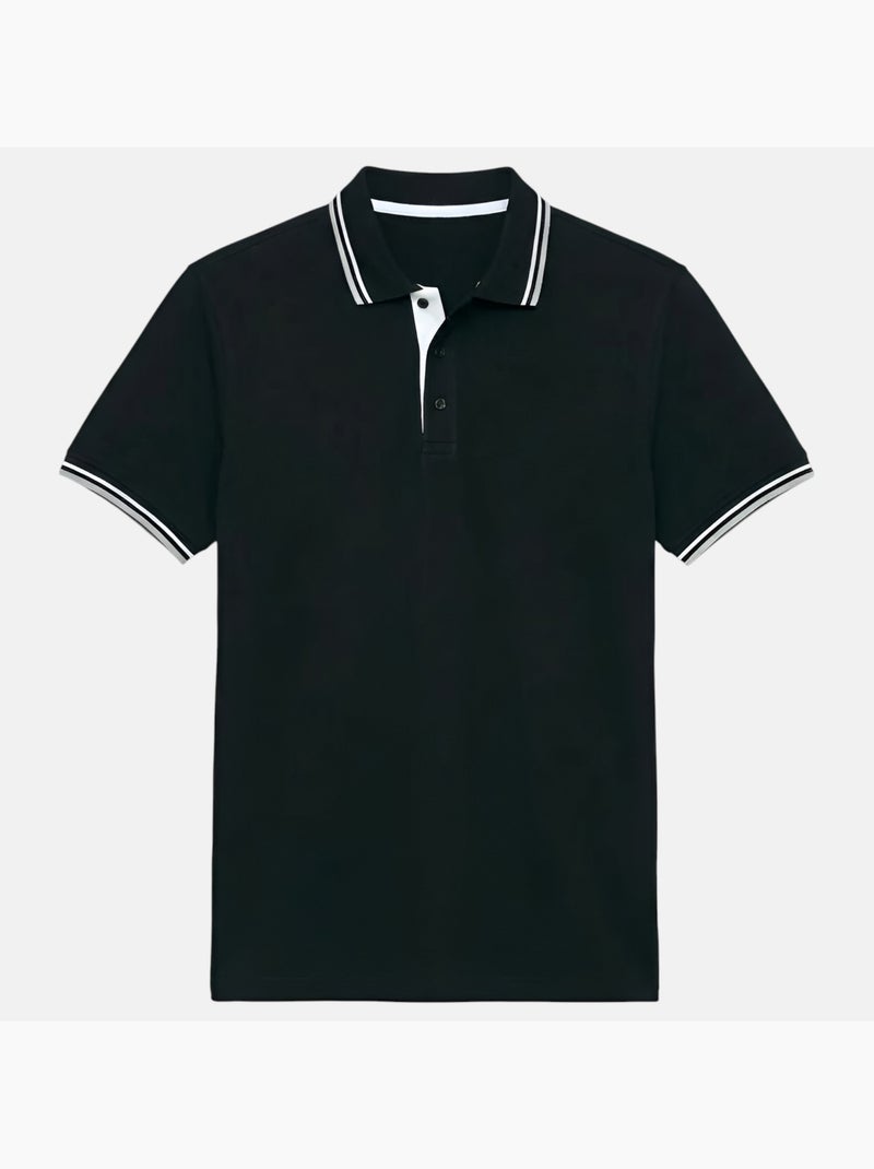 Lee Cooper - Polo homme manches courtes Noir - Kiabi