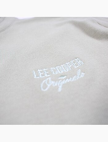 Lee Cooper - Polo homme vert manches courtes col officier