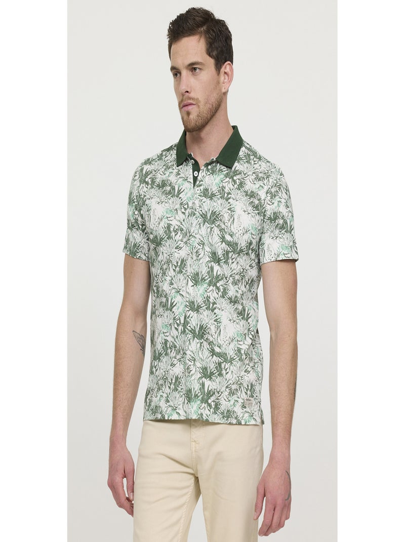 Lee Cooper - Polo manches courte coton regular BARACO Vert tilleul - Kiabi