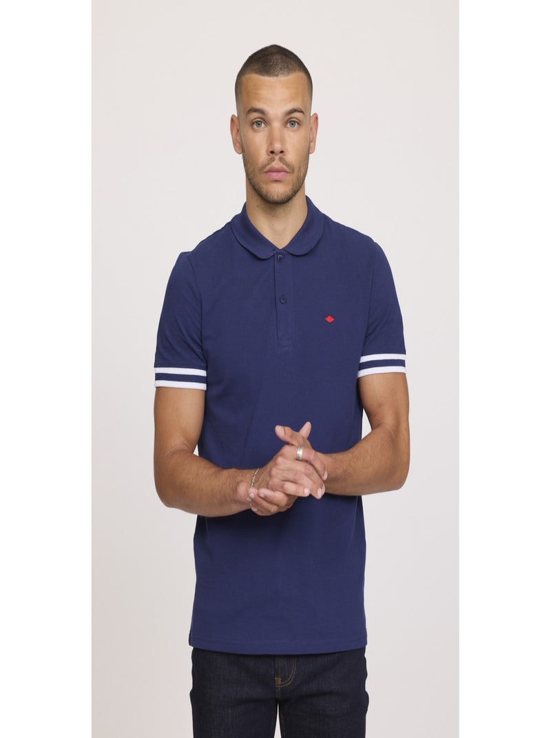 Lee Cooper - Polo manches courte coton regular BILOU Bleu marine - Kiabi