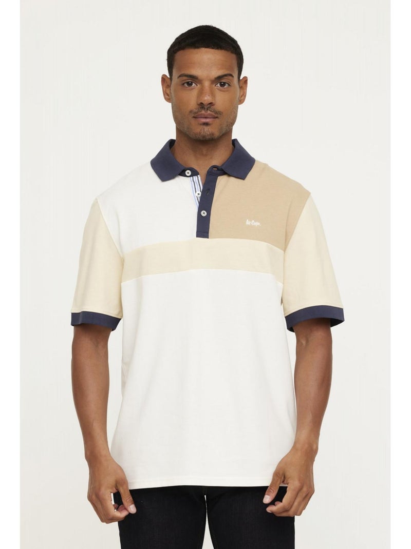 Lee Cooper - Polo manches courtes coton comfort BARTIO Beige - Kiabi