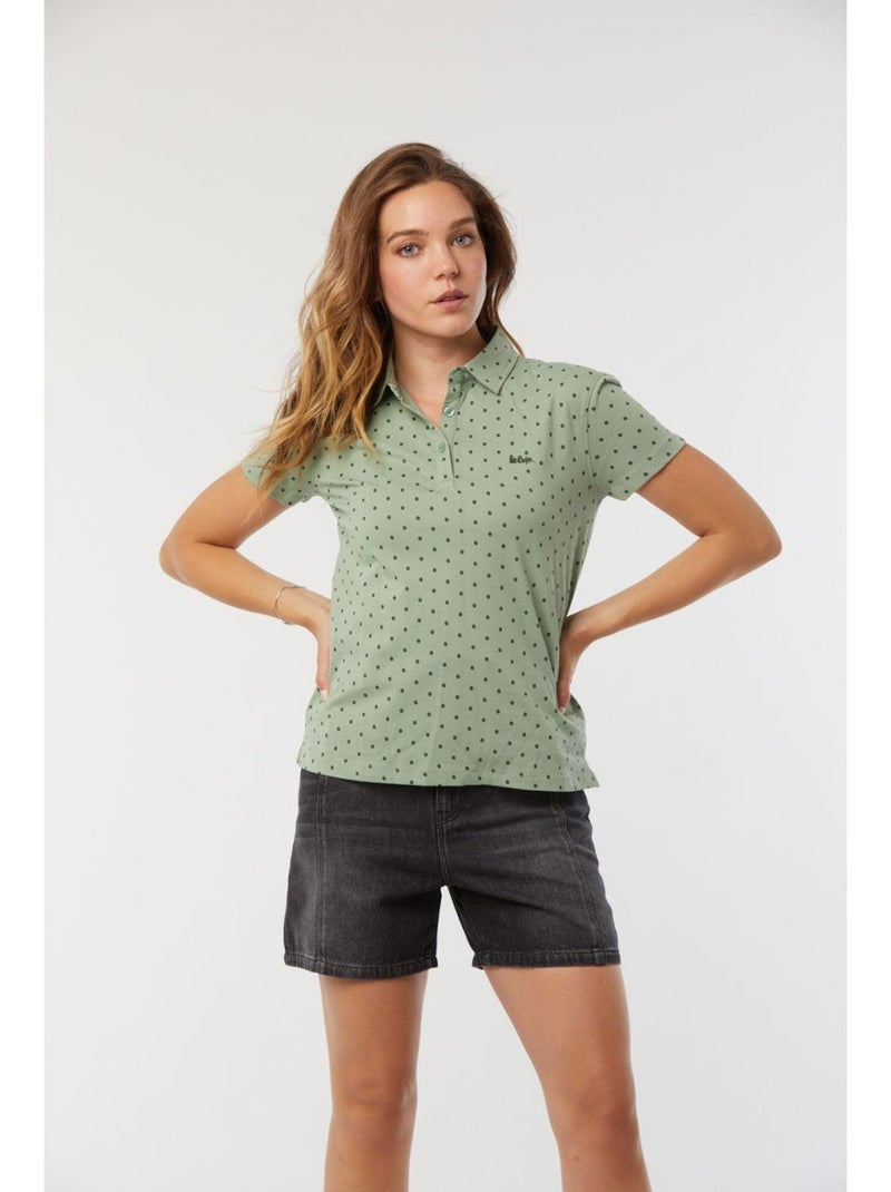 Lee Cooper - Polo manches courtes coton regular BEA Vert - Kiabi