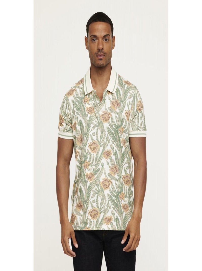 Lee Cooper - Polo manches courtes coton regular BRUS Beige - Kiabi