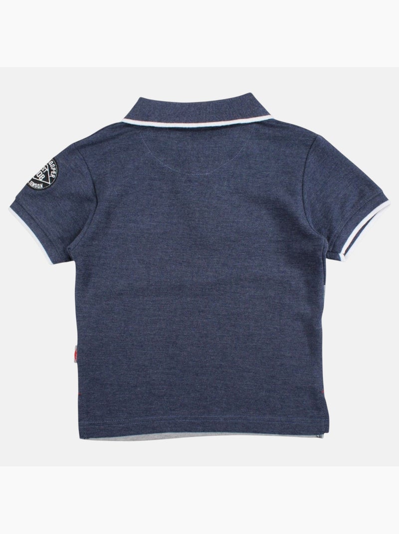 Lee Cooper - Polo manches courtes garçon imprimé Bleu marine - Kiabi