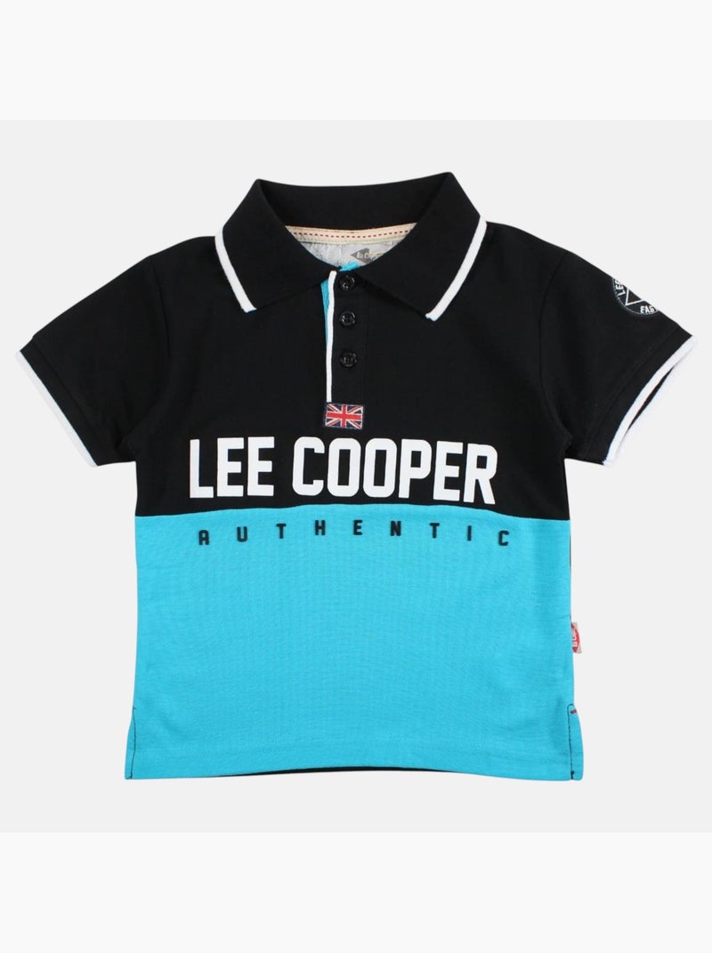 Lee Cooper - Polo manches courtes garçon imprimé Noir - Kiabi