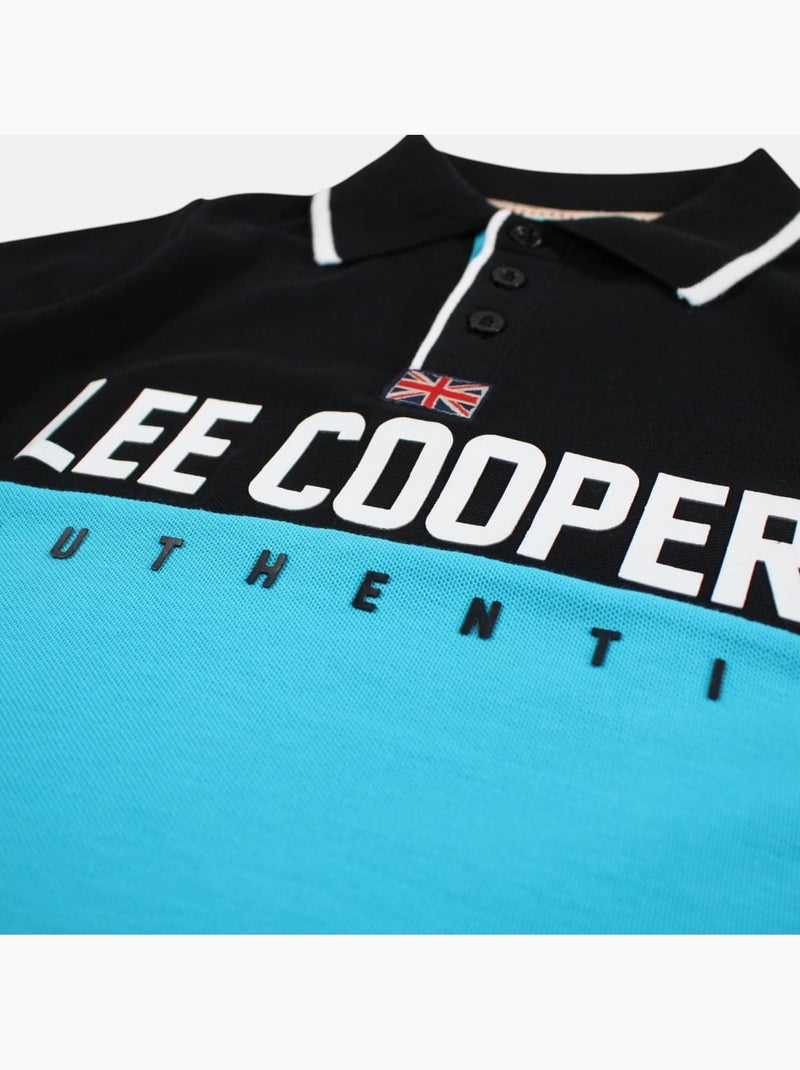 Lee Cooper - Polo manches courtes garçon imprimé Noir - Kiabi