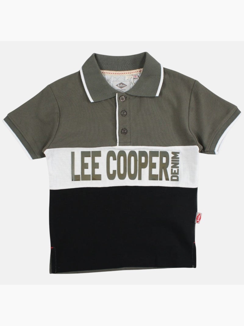 Lee Cooper - Polo manches courtes garçon imprimé Noir - Kiabi