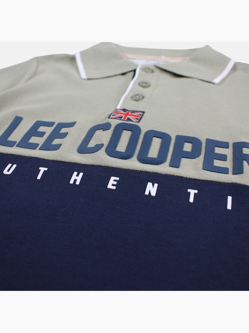 Lee Cooper - Polo manches courtes garçon imprimé Vert - Kiabi