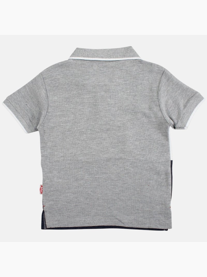 Lee cooper - polo manches courtes imprimé, col chemise Bleu marine - Kiabi