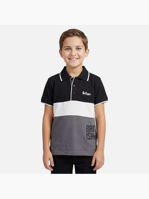 Lee cooper - polo manches courtes imprimé, col chemise - Kiabi