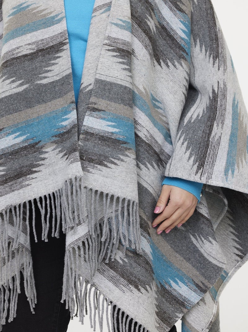Lee Cooper - Poncho ULIVAO Turquoise Bleu turquoise - Kiabi