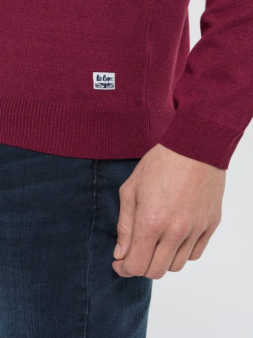 Lee Cooper - Pull Cabalo Bordeaux - Kiabi