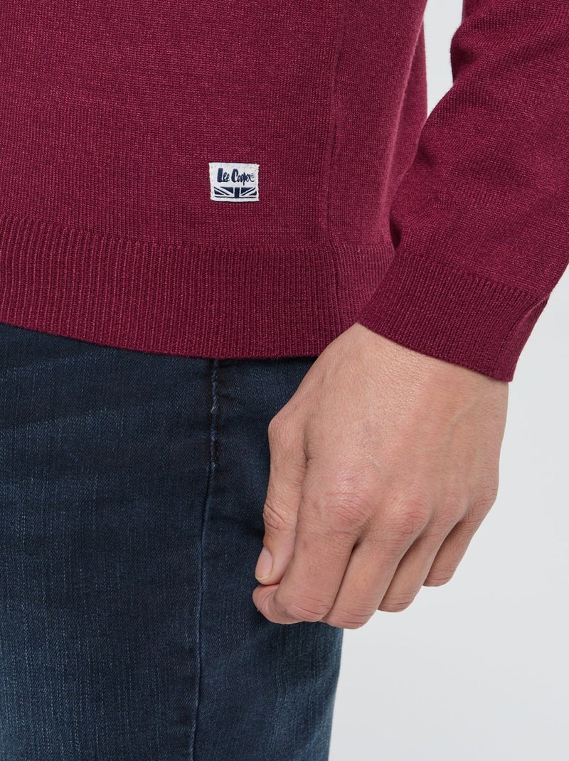 Lee Cooper - Pull Cabalo Bordeaux Bordeaux - Kiabi