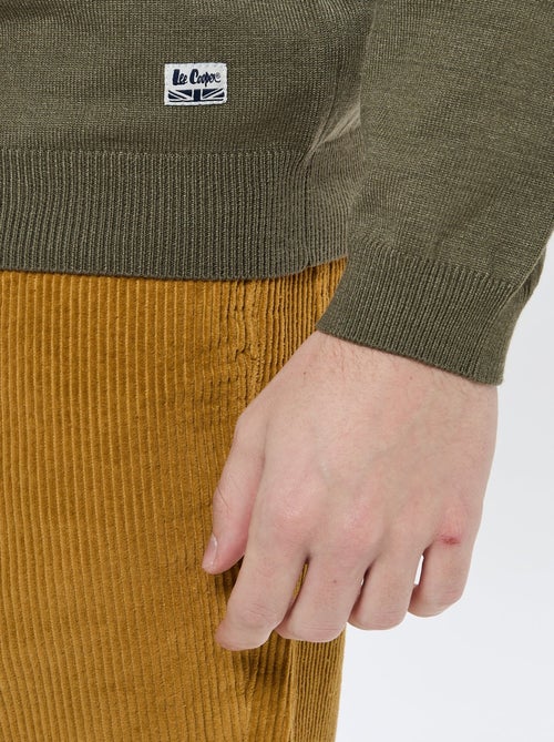 Lee Cooper - Pull Cabalo Kaki - Kiabi