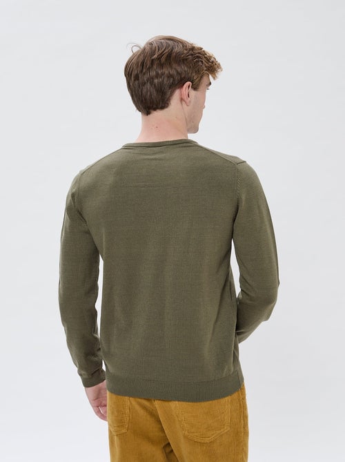 Lee Cooper - Pull Cabalo Kaki - Kiabi