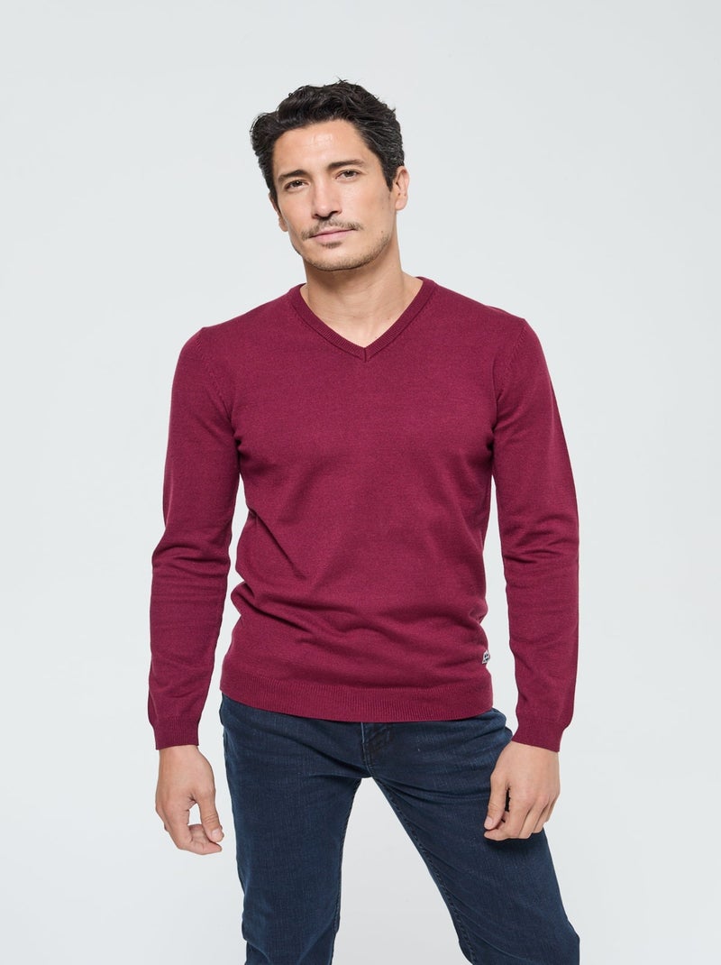 Lee Cooper - Pull Cabo Bordeaux Bordeaux - Kiabi