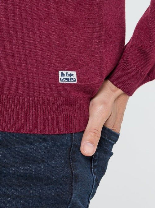 Lee Cooper - Pull Cabo Bordeaux - Kiabi Lee Cooper - Pull Cabo Bordeaux - Kiabi