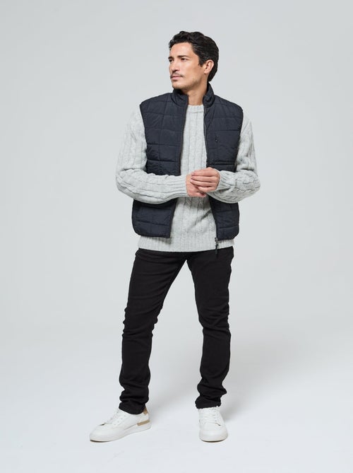 Lee Cooper - Pull Cafyo Gris chiné - Kiabi