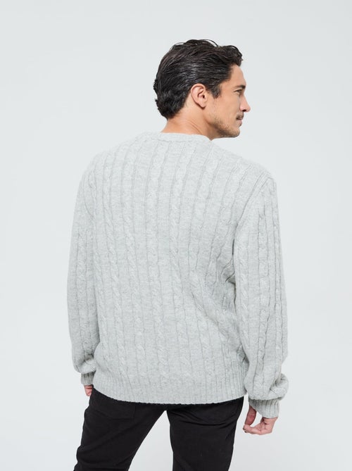 Lee Cooper - Pull Cafyo Gris chiné - Kiabi