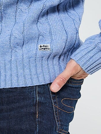 Lee Cooper - Pull Cafyo Gris chiné