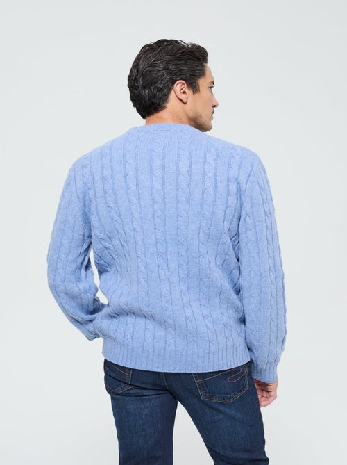 Lee Cooper - Pull Cafyo Sky Blue Chiné - Kiabi
