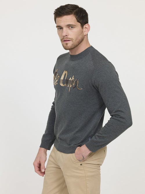 Lee Cooper - Pull CALIOS Gris chine - Kiabi