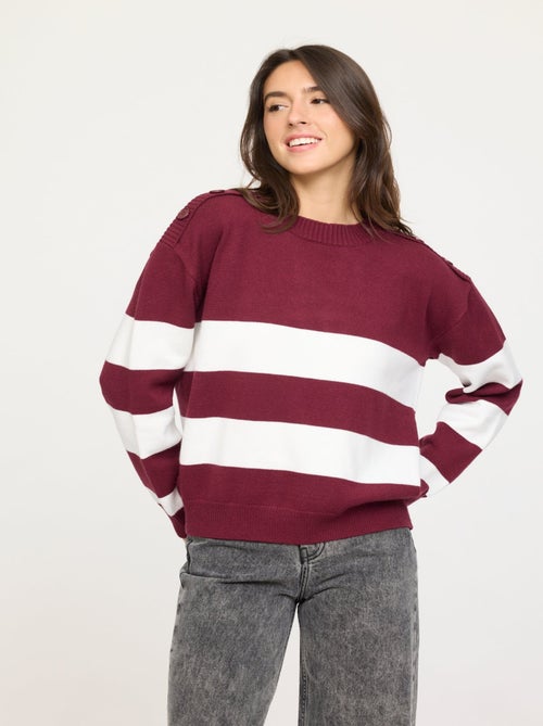 Lee Cooper - Pull Camari Bordeaux - Kiabi