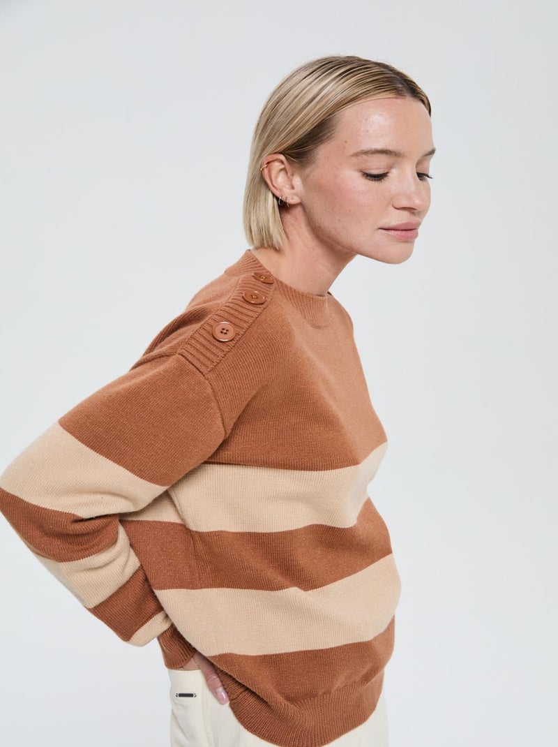 Lee Cooper - Pull Camari Camel Camel - Kiabi