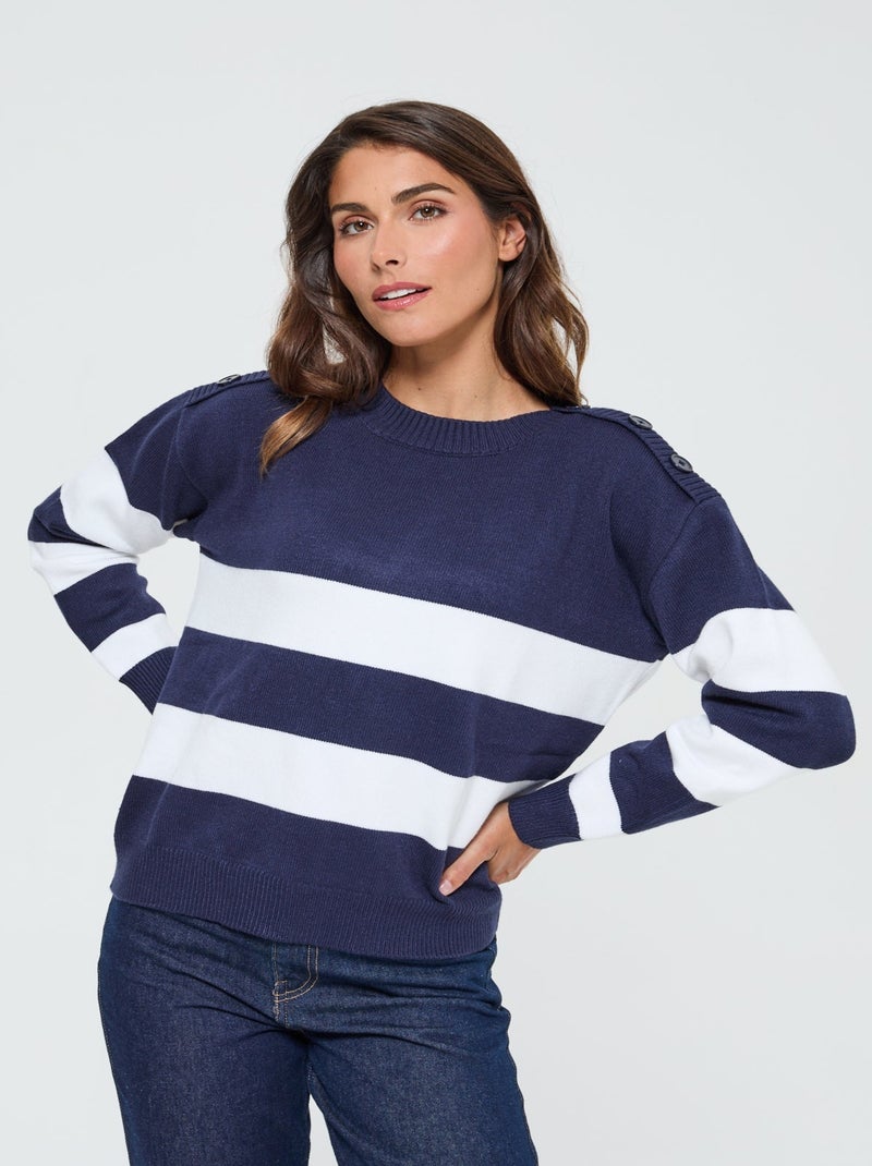 Lee Cooper - Pull Camari Navy Bleu marine - Kiabi