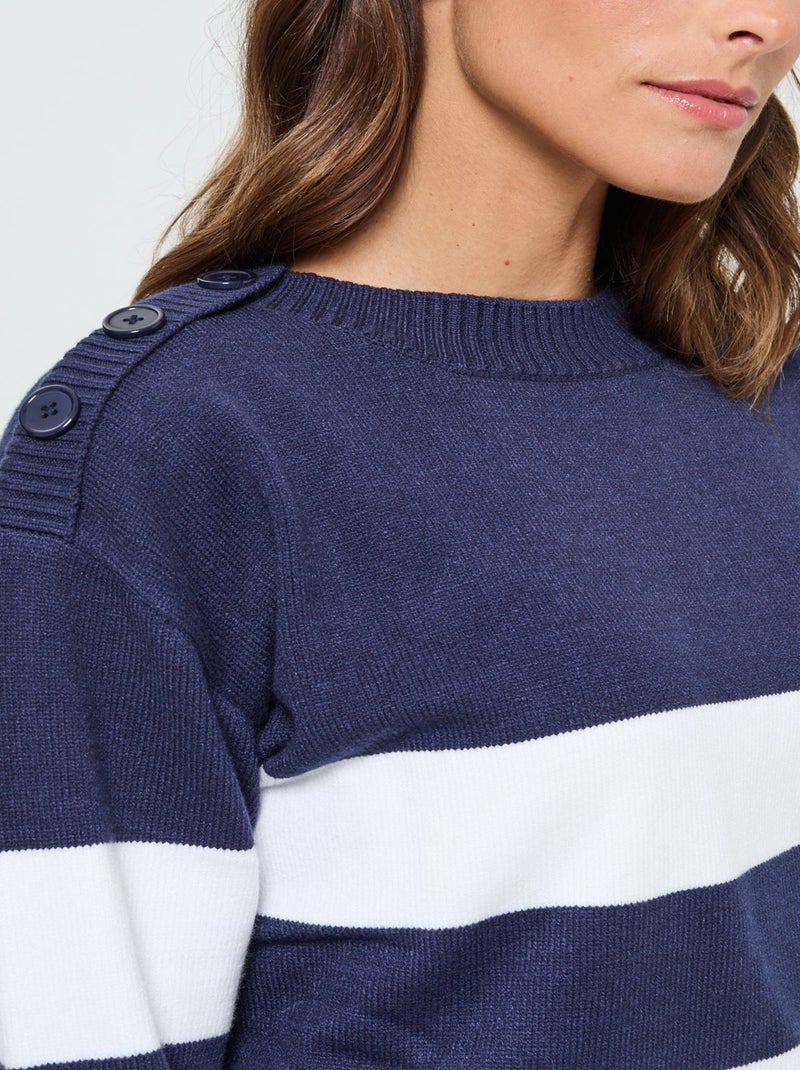Lee Cooper - Pull Camari Navy Bleu marine - Kiabi