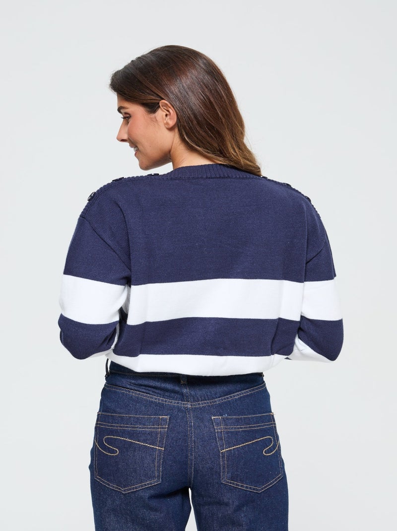 Lee Cooper - Pull Camari Navy Bleu marine - Kiabi