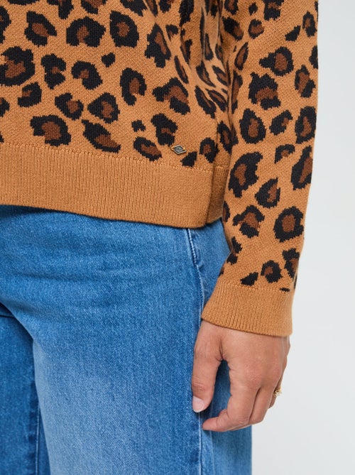 Lee Cooper - Pull Cardipar Camel - Kiabi