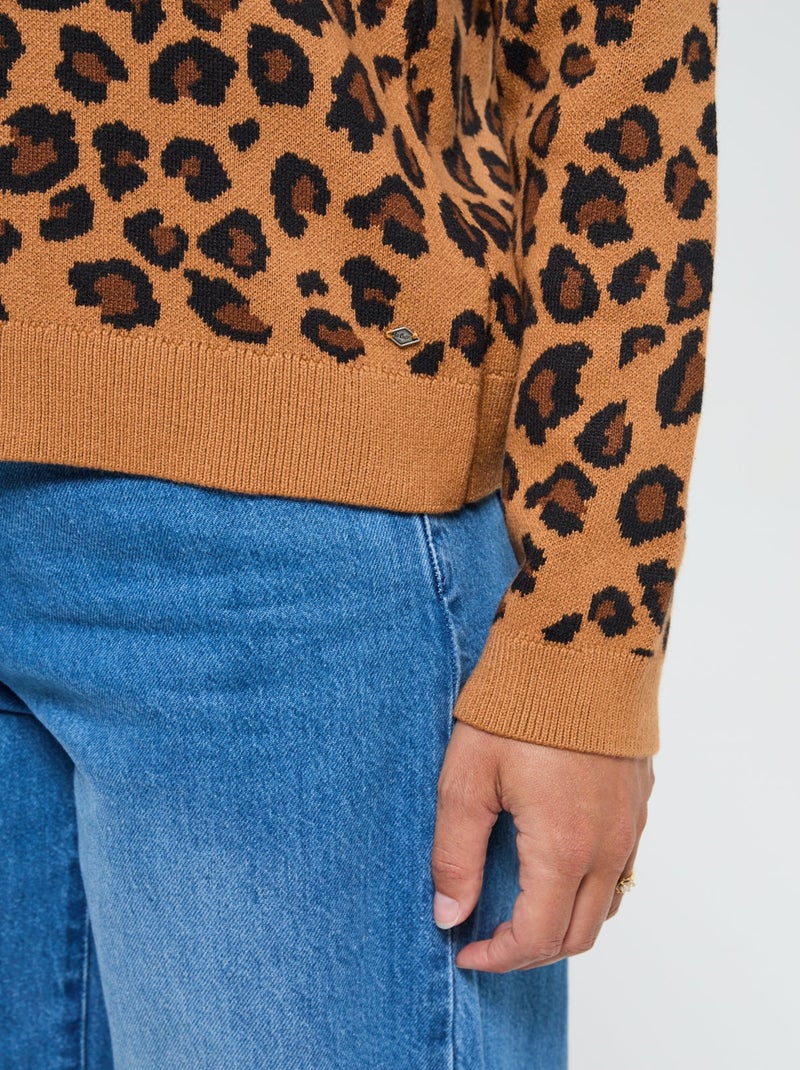 Lee Cooper - Pull Cardipar Camel Camel - Kiabi